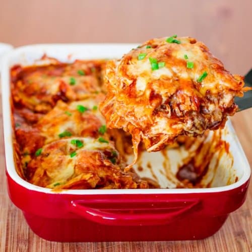 Chicken enchilada casserole